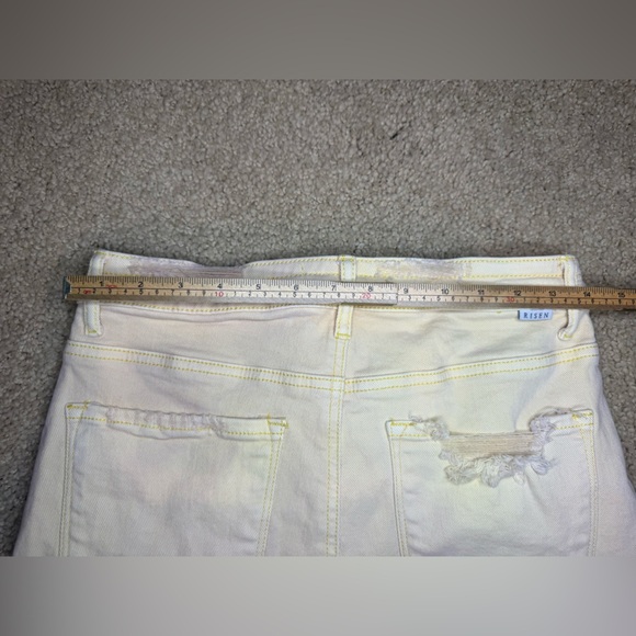 Risen Destroyed Denim Shorts - Picture 7 of 9